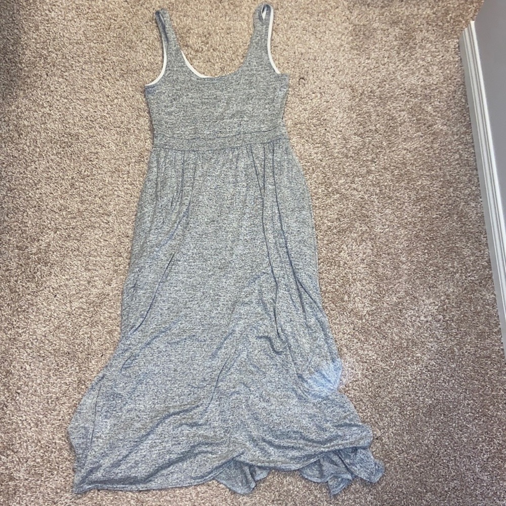 Wilfred Grey Sleeveless Midi Dress